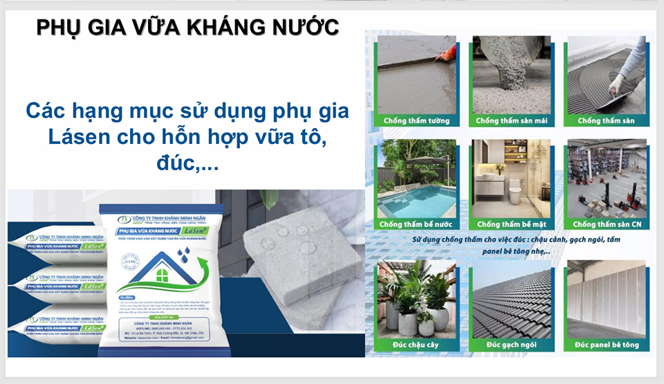 Kinh doanh các loại vật liệu chống thấm, chống ẩm